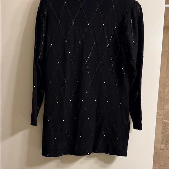 St John Black Diamond Sparkle Suit, Size 12 - Picture 2 of 5